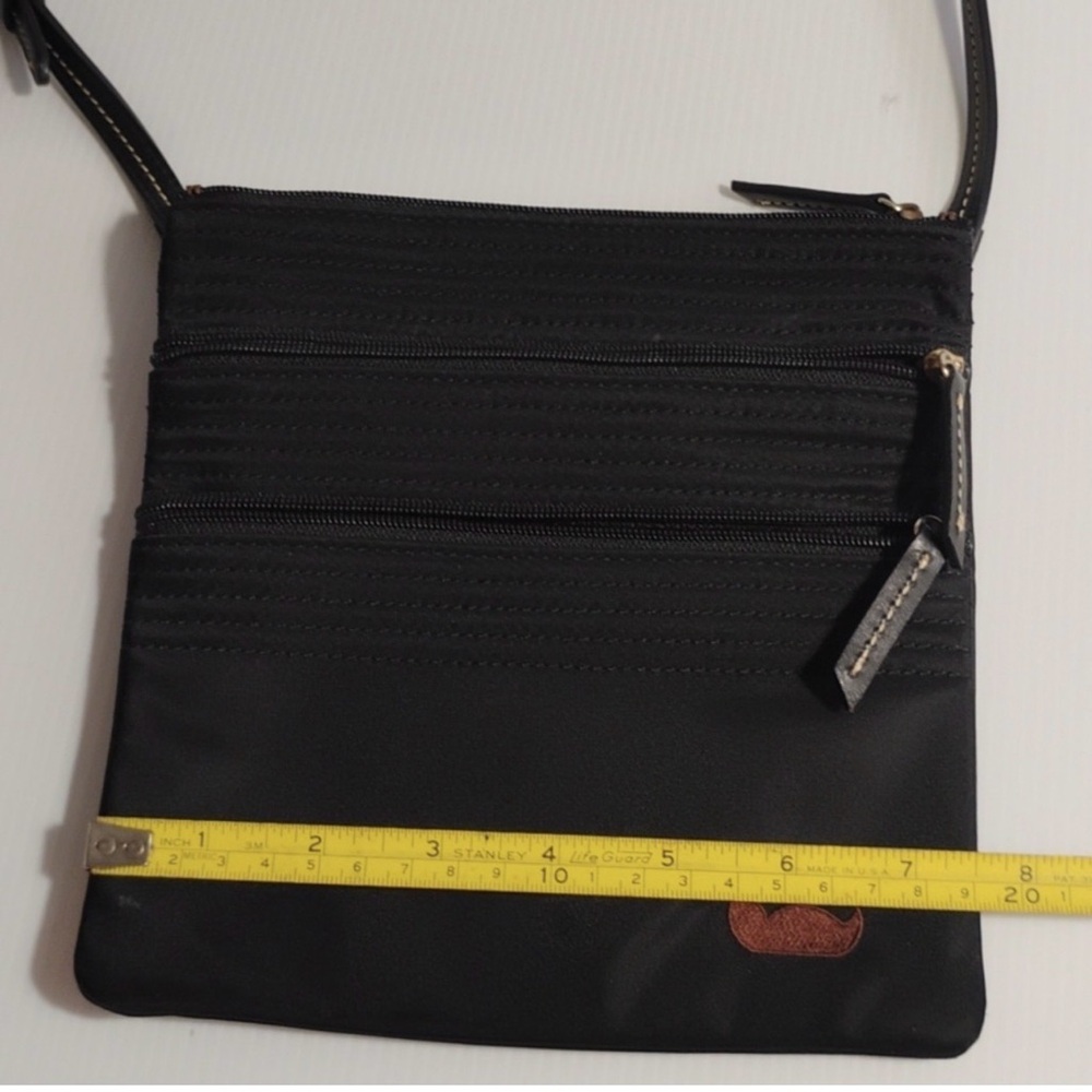 Dooney & Bourke Black Crossbody Bag with Yellow Scarf - Picture 5 of 10